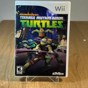 Activision TMNT Nintendo Wii Case Only White Good Replacement Cover Art